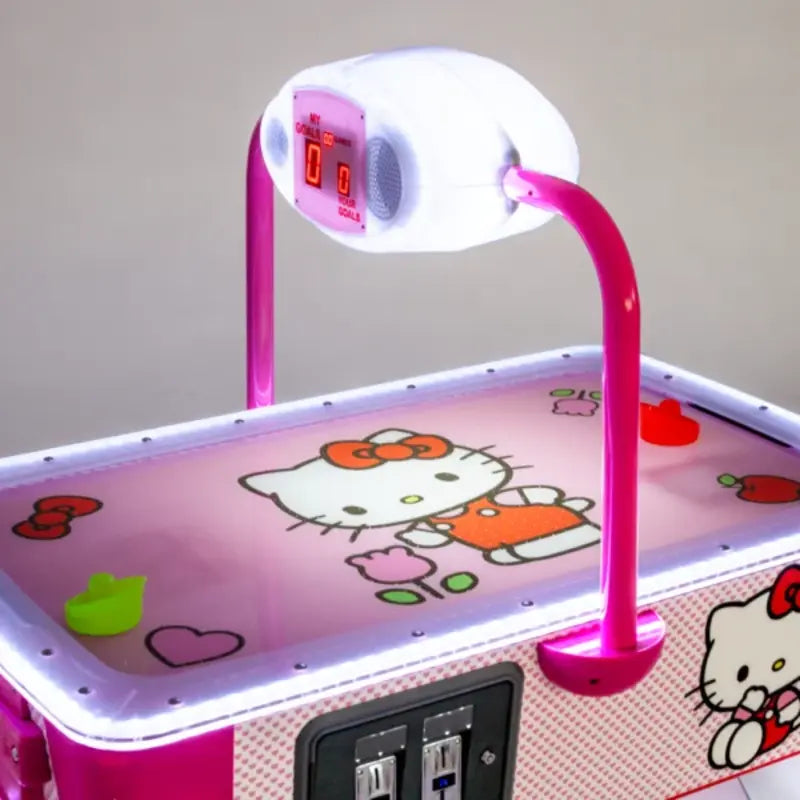 Bright and playful SAM Baby Evo Air Hockey Table - Hello Kitty Edition, designed for kids with vibrant colors and fun gameplay.